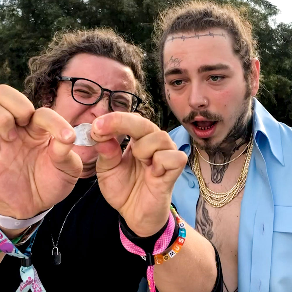 Julius with famous rapper and singer Post Malone 