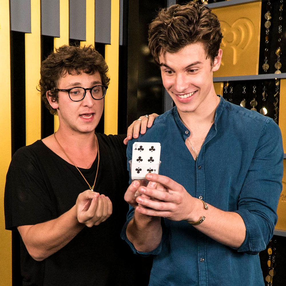 Julius with singer Shawn Mendes at iHeart Radio Music Festival 